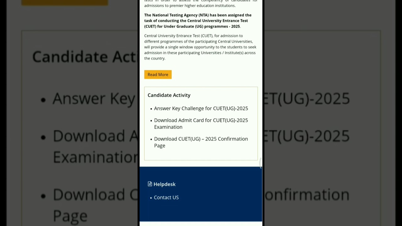 CUET UG 2025 Provisional Answer key Released | Cuet UG 2025 result | How to Check CUET Answer key
