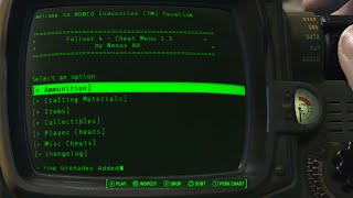 FALLOUT 4 MODS CHEAT MENU (PORTABLE HOLOTAPE)