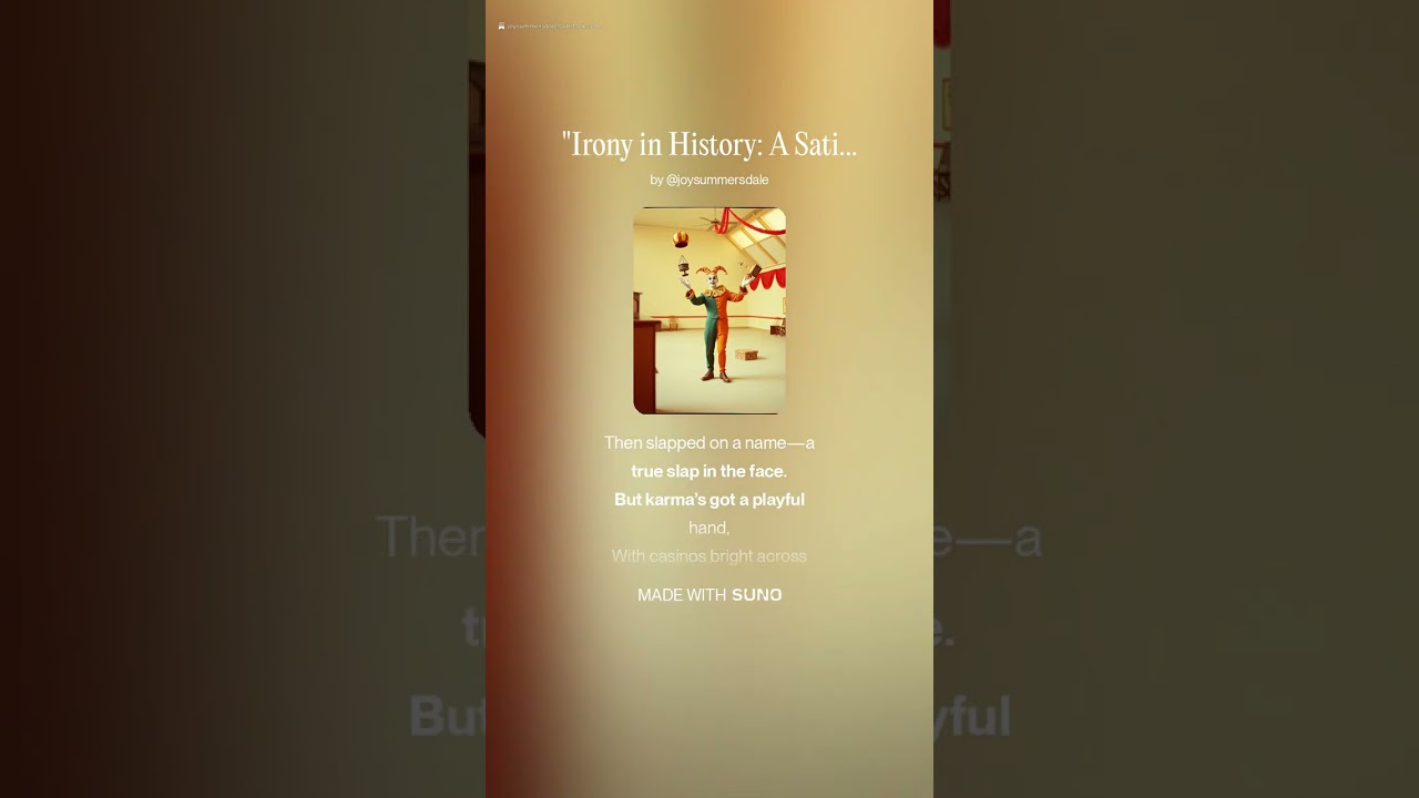 Irony in History: A Satirical Song About America's Past