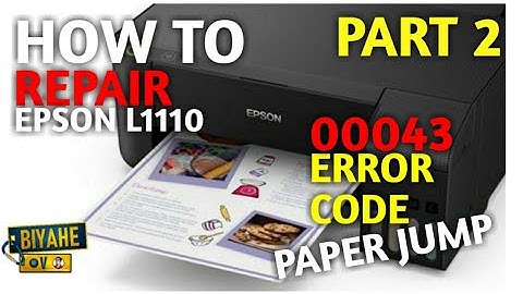 Epson L1110 Feed Paper Error Fix 2022