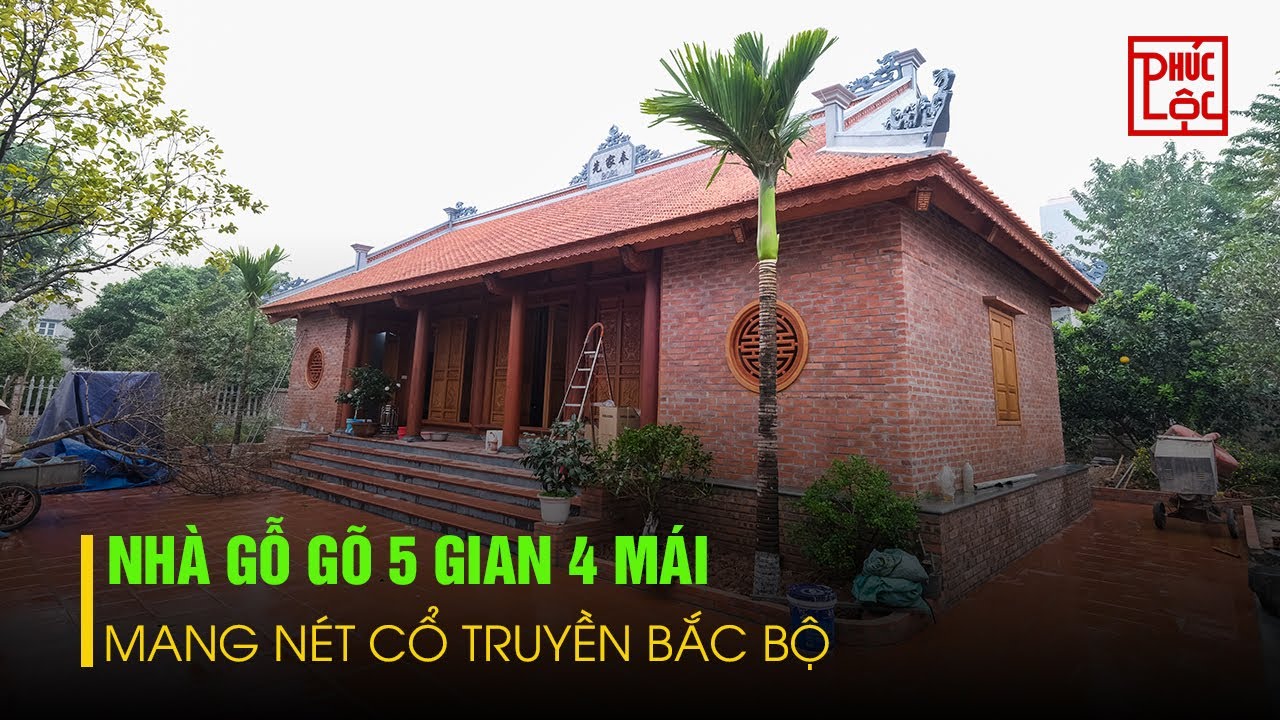 Nhà Gỗ Gõ Đỏ 5 Gian 4 Mái | Nhà Gỗ Kẻ Truyền Bắc Bộ | Công Trình ...