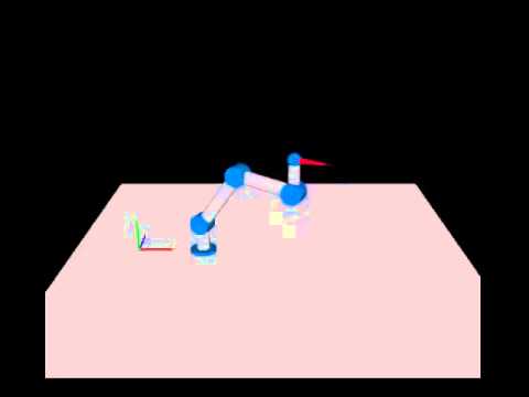 First Inverse Kinematic Test with Robot Arm