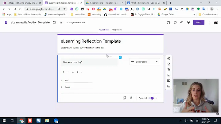 Create / Share Google Forms Template
