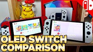 OLED Nintendo Switch Comparison & Unboxing