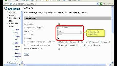 GeoVision GIS   Connect Compact DVR to GIS