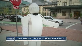 CDOT introduces 'Fred Estrian' to promote pedestrian safety