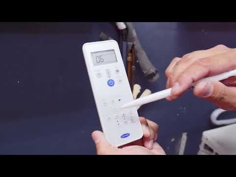 How to check error codes on a Carrier inverter air conditioner