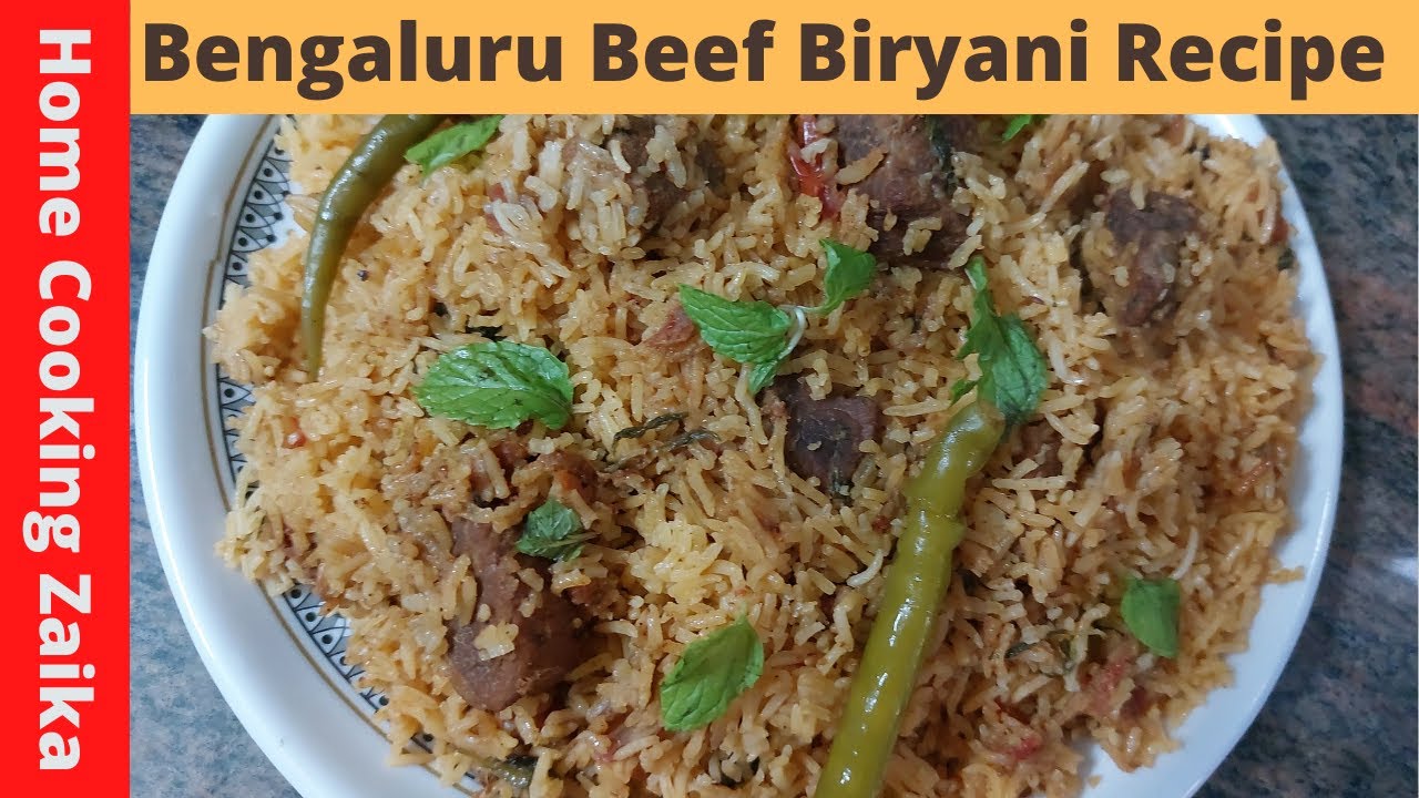 Bangalore Beef Biryani Bawarchi Style | How To Make Beef Biryani Restaurant Style at Home