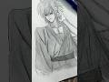 new artwork 🎨 #drawing #pencilportrsit #artreel #handdrawn #pendrawing #sketchart  #shorts #anime .