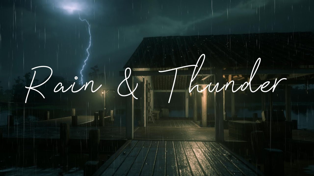 🎧 The sound of heavy night rain makes you fall asleep | & Learn with ...