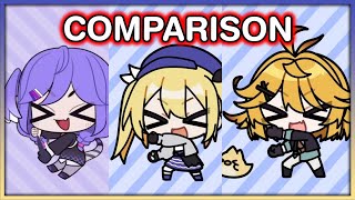 Selen And Dokibird Dance Intro Side By Side Comparison