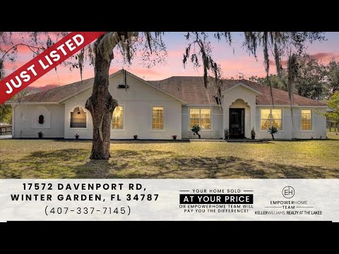 17572 Davenport Road, Winter Garden, FL home video tour