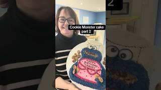 Today I’ve made a Cookie Monster cake using the @wilton cake tin for my birthday #birthdaycake #cake