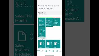 Role Center in Business Central Mobile App  #businesscentral #dynamics365 #dynamics365 screenshot 2