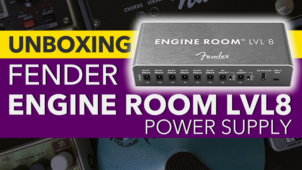 LVL 8 Engine Room Power Supply, Fender Accessories, Fender Effects Pedals
