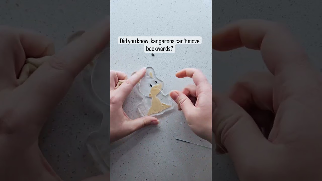 Our kangaroo colour stamp. 