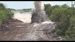 Detonating a string of explosives underground1