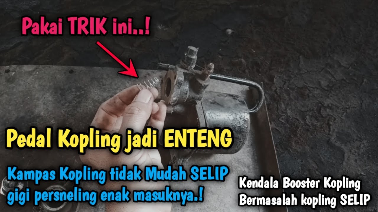 Cara mengatasi BOOSTER KOPLING BERMASALAH setelan Kopling Tinggi Sendiri [kampas kopling selip]