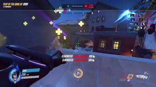 Overwatch Widowmaker: 4K 4 headshots first fight