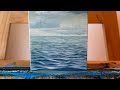 HOW TO PAINT WATER ON ACRYLIC PAINTING USING PRIMARY COLORS #seascape #acrylics