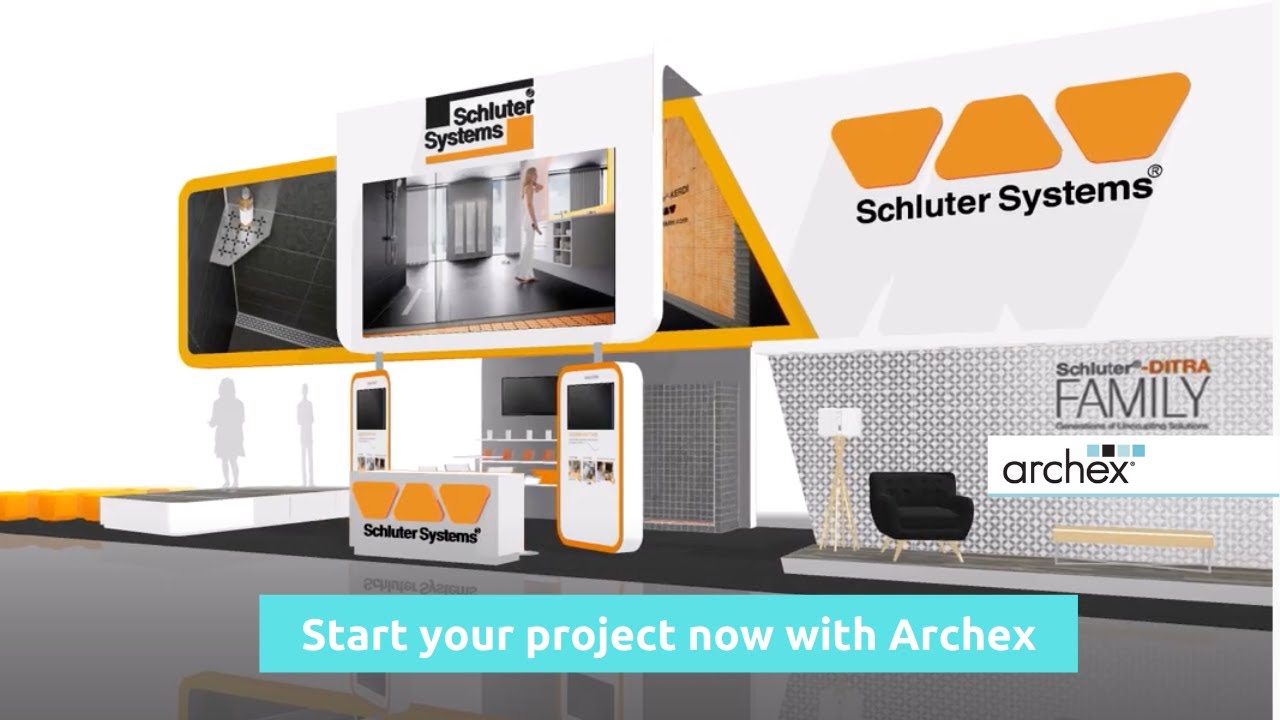 Archex Custom Tradeshow Exhibits for Schluter Systems YouTube