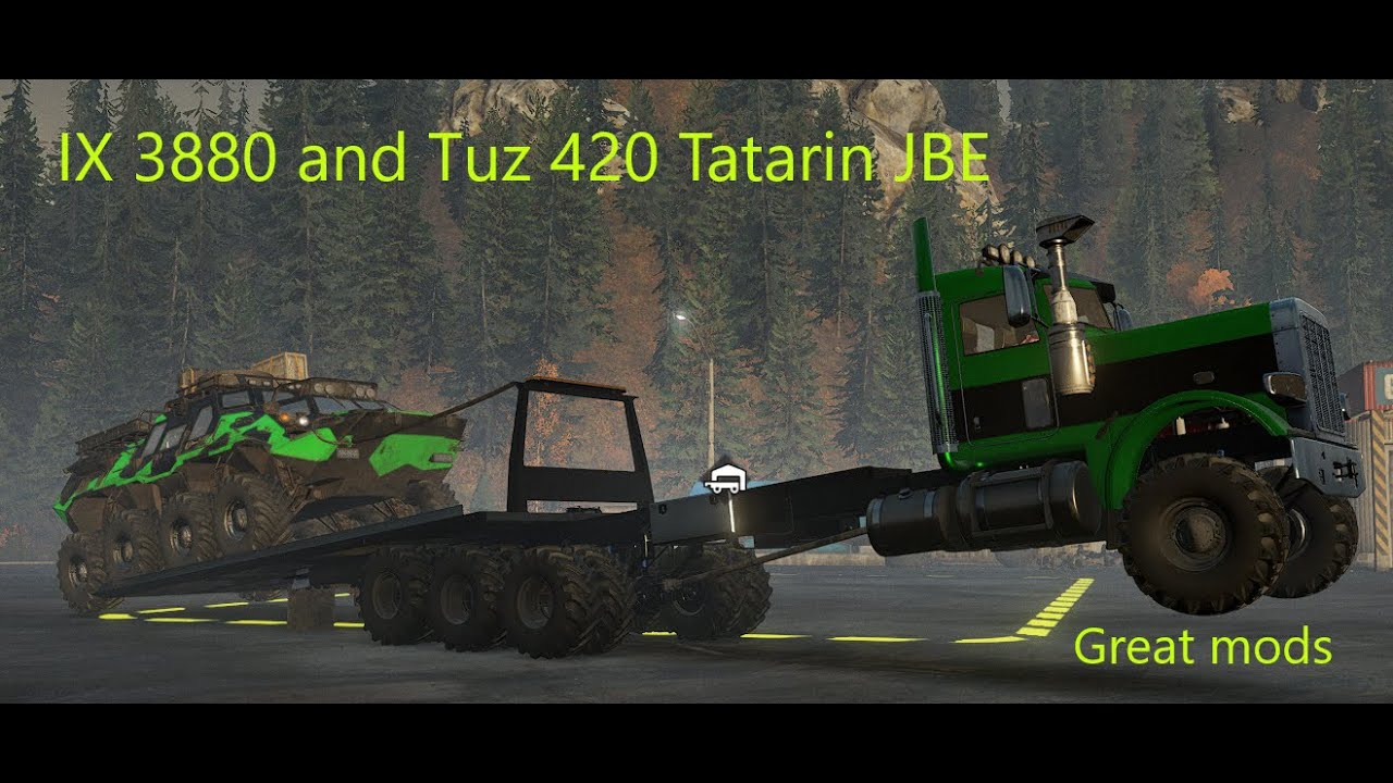 SnowRunner Mods Quick look at 2 trucks, IX3880 and Tuz 420 Tatarin JBE.