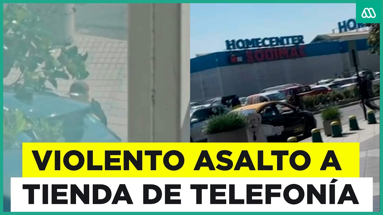 Violento asalto afecta a tienda de telefonía en centro comercial de Huechuraba