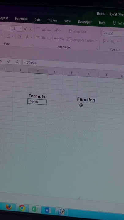 What is Difference between Formula and Function in Excel #excelwalesir ...