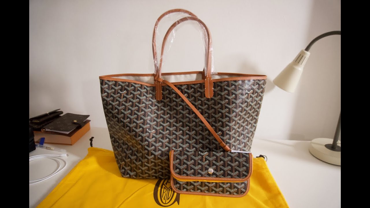 Goyard St Louis GM Black & Tan Tote Designer Bag Unboxing 2021