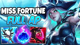 SEASON 14 FULL AP MISS FORTUNE MAX POKE WITH NEW ITEMS! | Build & Runes | League of Legends