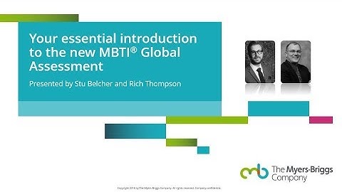 Your essential introduction to the new MBTI® Global Assessment