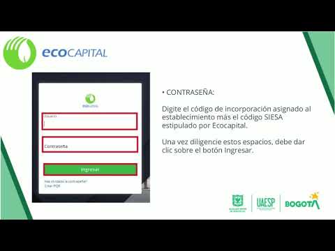 INGRESO PORTAL WEB SIGRES ECOCAPITAL