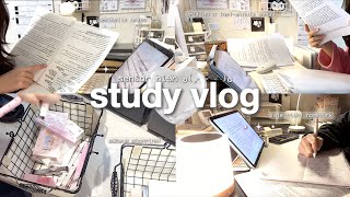 STUDY VLOG 🕯️📃 late-night study grinds, korean makeup, writing a last minute essay ୨ৎ #teddyblake