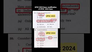 This UPSC 2025 QUES modified version of UPSC 2024 QUES 🤩🔥