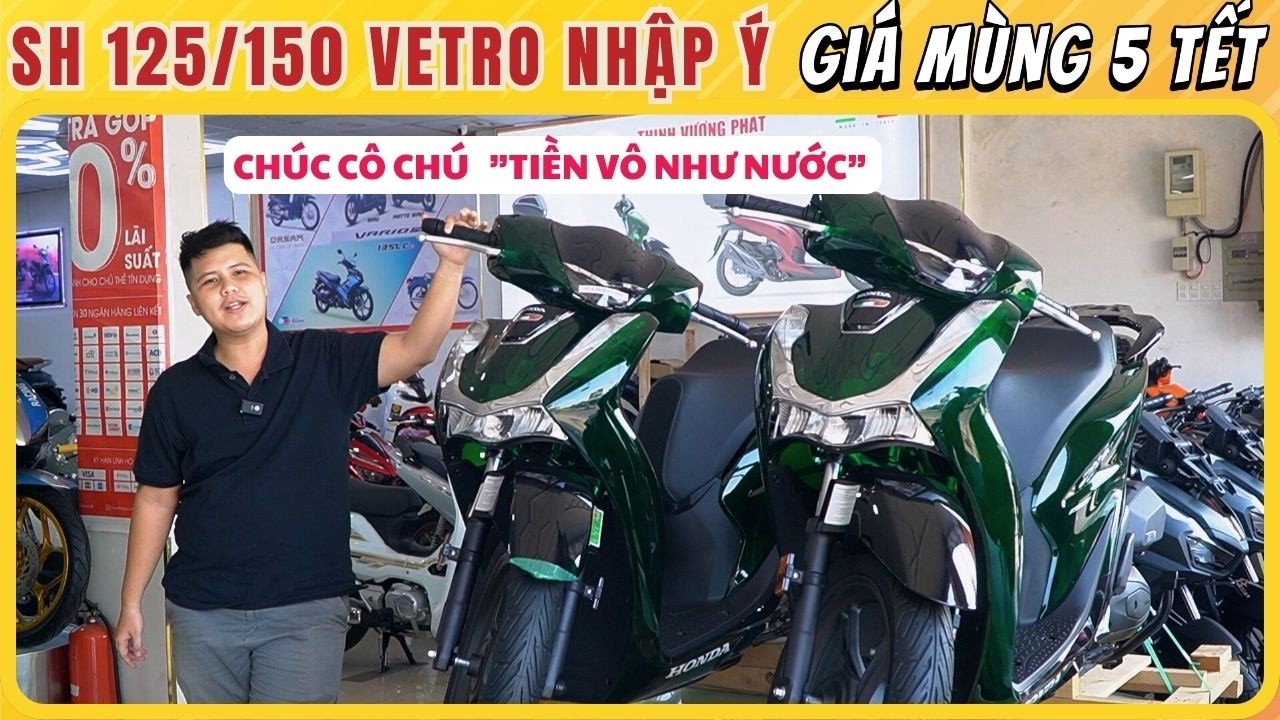 Honda Sh Vetro Nhập Ý - Giá Hiện Tại Mới Nhất Vào Mùng 5 Tết | CUA Vlog61