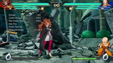 DRAGON BALL FighterZ Round Start A21 (Lab Coat) Midscreen to Corner Combo