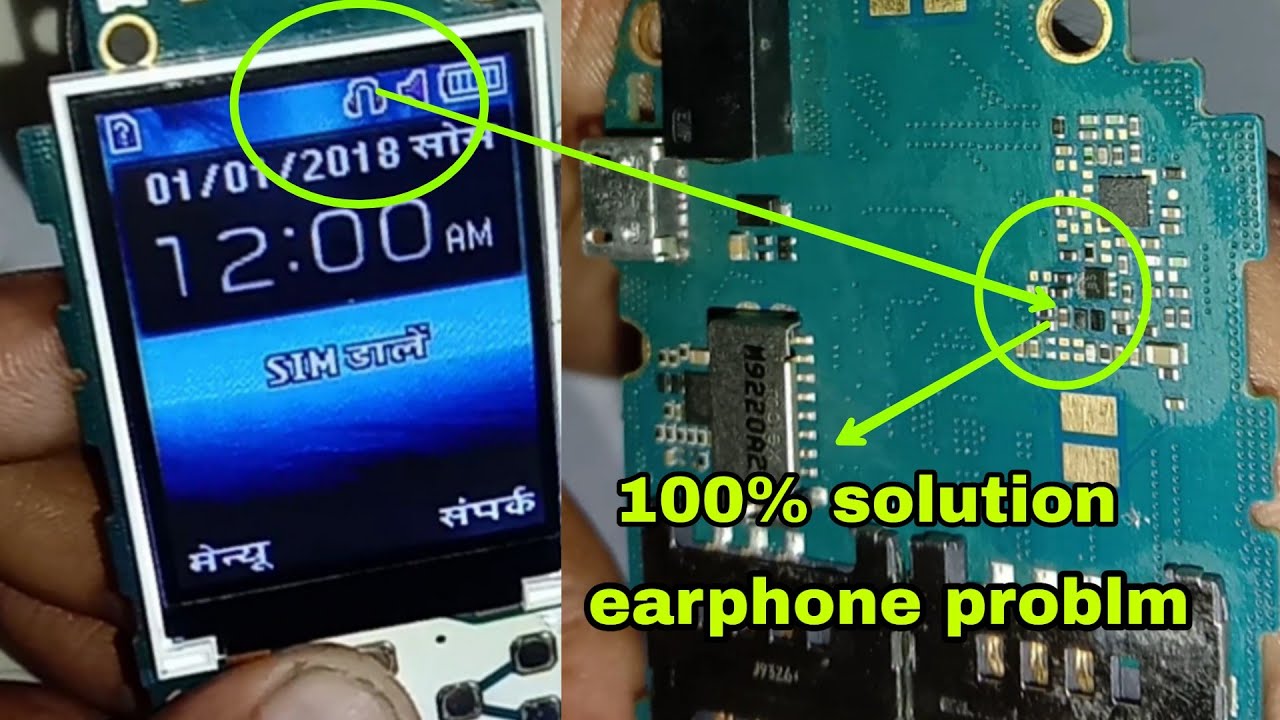 SAMSUNG B310E B313E earphone problem// SAMSUNG B310E headphone problem