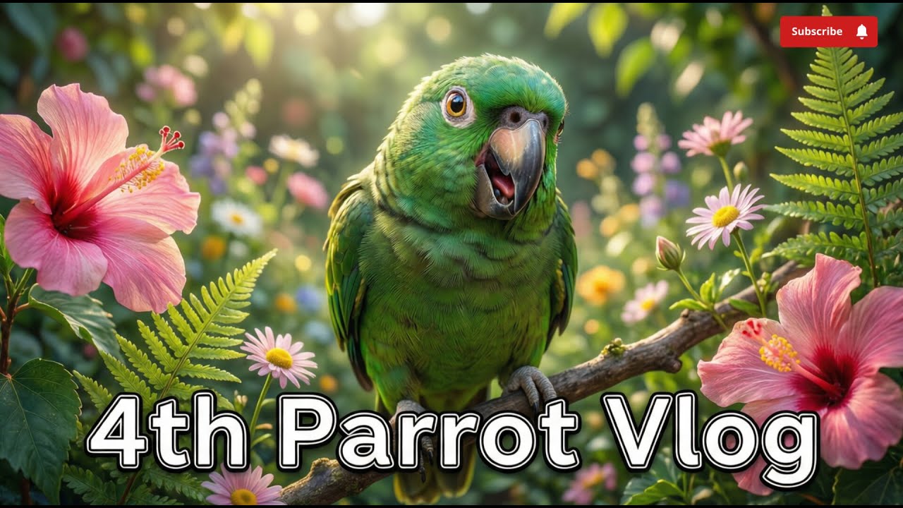 🦜 4th Parrot Vlog | Cute Garden Moments & Daily Life | Amtul Fatima 