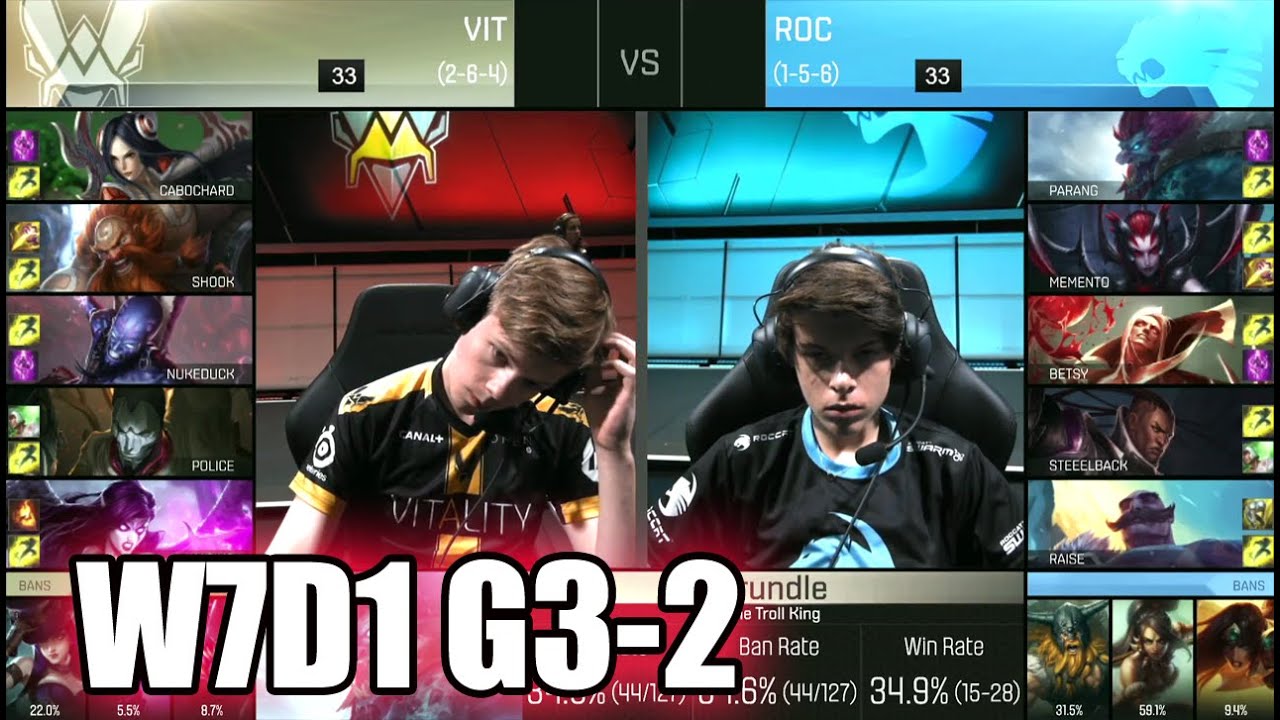 ROCCAT vs Vitality | Game 2 S6 EU LCS Summer 2016 Week 7 Day 1 | ROC vs VIT G2 W7D1 1080p