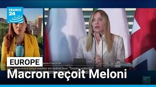 Emmanuel Macron reçoit la Première ministre italienne pour mettre en scène leur "bonne entente"