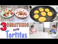 3 FORMAS DE TORTITAS PARA EL DESAYUNO. PERFECTAS PARA LOS NIÑOS