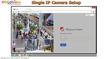 How To Setup LaView USA Single IP Camera, Setup All LaView IP Camera Models Onvif-S