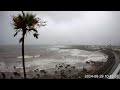 2024.08.28/29~① 台風🌀10号【4K LIVE】鹿児島県枕崎市より🌴 Ocean Hotel Iwato(屋上4Kカメラ)🏨