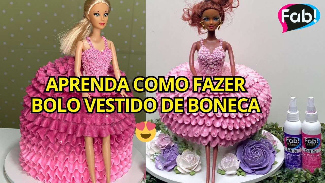 Decorando Bolo / Bolo Aro 25 Cm / Bolo Barbie / Bolo Com Glitter - Liliane  Doces #confeitaria #bolo 