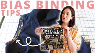 My VERY BEST tips for making and installing Continuous Bias Binding