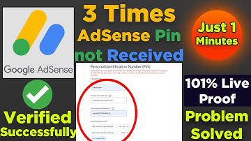 How To Verify AdSense Without PIN 2021 | 3 Times AdSense Pin not Received | Problem Solved