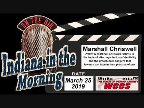 Indiana in the Morning Interview: Marshall Chriswell (3-25-19)