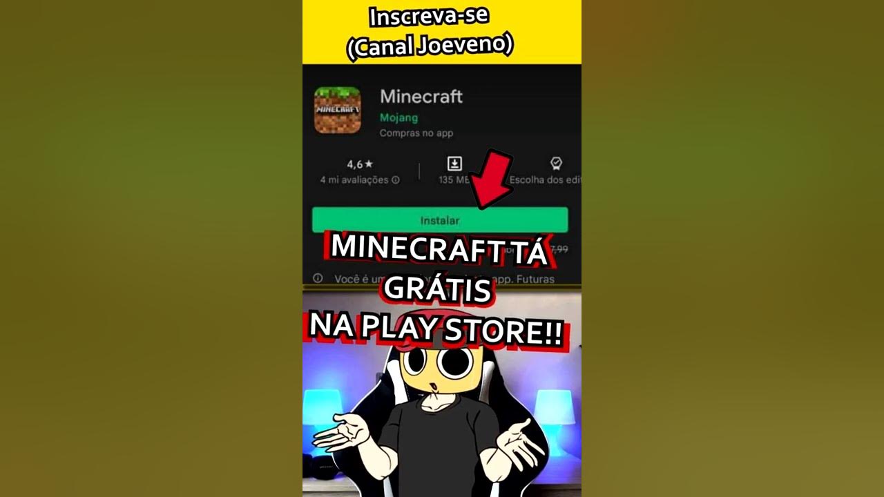 Desconto Gamer on X: MINECRAFT DE ANDROID/GOOGLE PLAY DE GRAÇA! (Termina  em 2 dias) BORA BAIXAR, GALERAAAAAA!!! ->  PS.: Jogo  possui 2760G de conquistas segundo dica do @alemaunzinhuu !   /