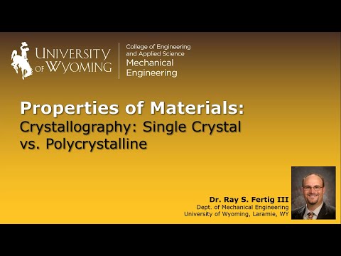 Video: Hvorfor er polykrystallinske materialer stærkere end enkeltkrystaller?