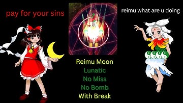 Touhou 20 - Fossilized Wonders Demo Lunatic No Miss No Bomb With Break (Reimu Y2, G1, G1, R1)